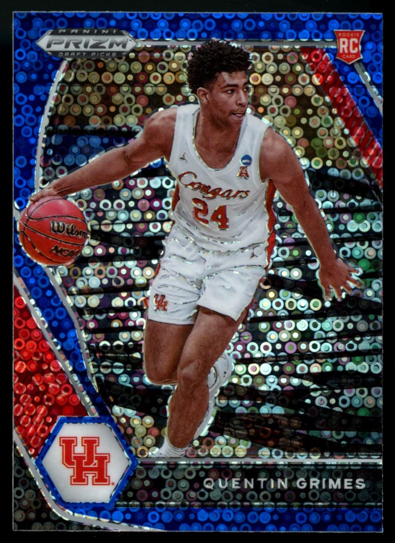 Quentin Grimes Blue Disco Prizm 2021 Panini Prizm Draft Picks Rookie Card # 46