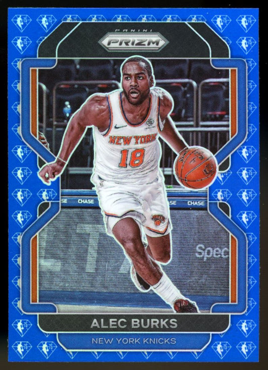 Alec Burks 75th Aniversary Diamond Prizm 2021 Panini Prizm Card # 65