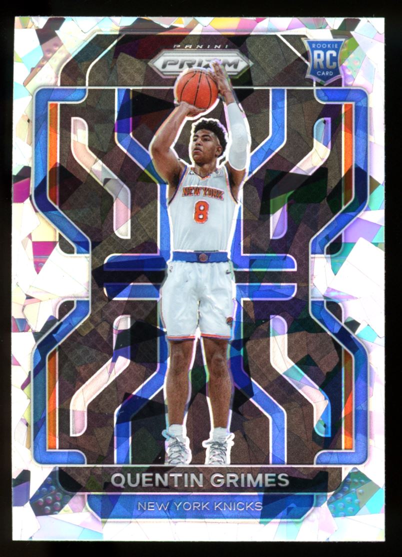 Quentin Grimes Cracked Ice Prizm 2021 Panini Prizm Rookie Card # 285