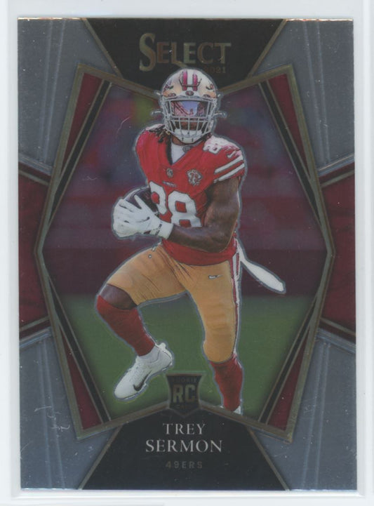 Trey Sermon Premier Level  2021 Panini Select Rookie Card # 168