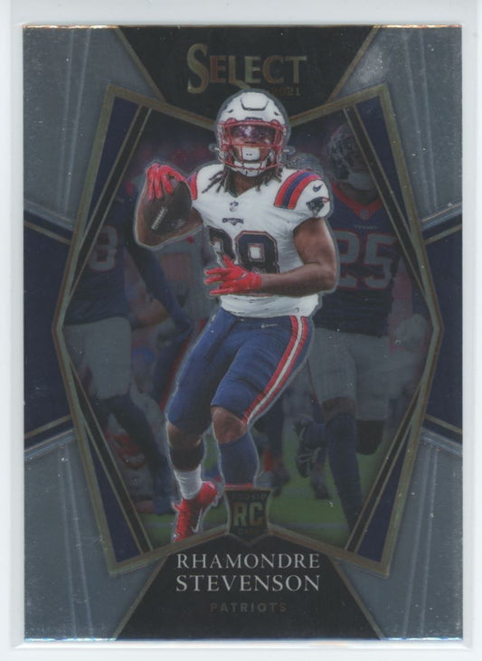 Rhamondre Stevenson Premier Level  2021 Panini Select Rookie Card # 175