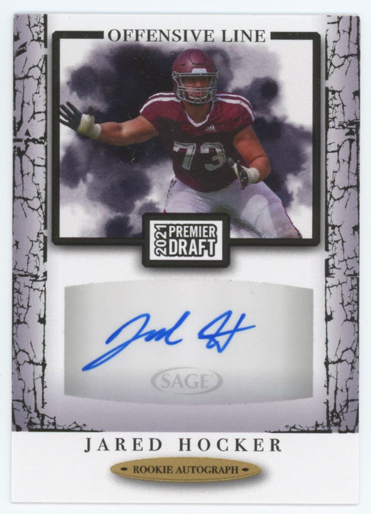 Jared Hocker  2021 SAGE Premier Draft Autographs Black Autograph Card # A178