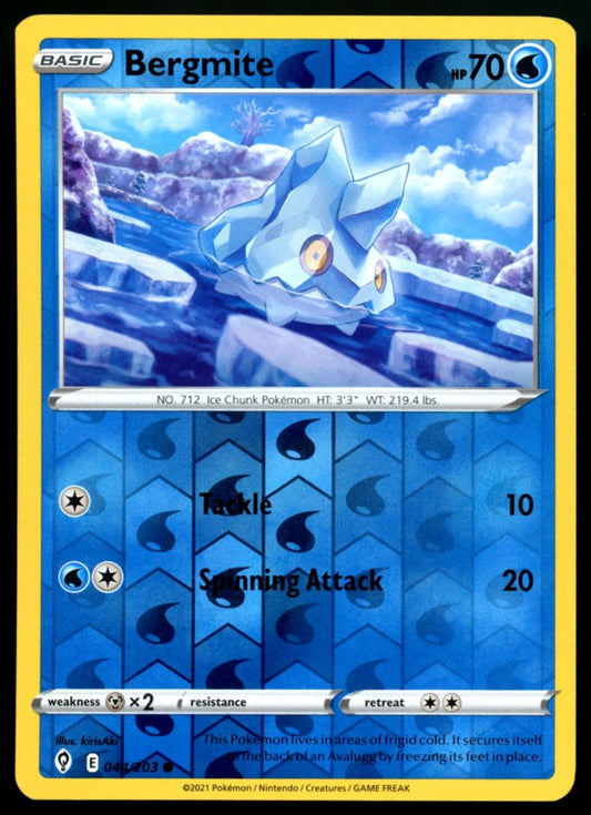 Bergmite Common Reverse Holo 2021 Sword & Shield - Evolving Skies Card # 044/203