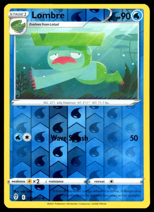Lombre Uncommon Reverse Holo 2021 Sword & Shield - Evolving Skies Card # 033/203