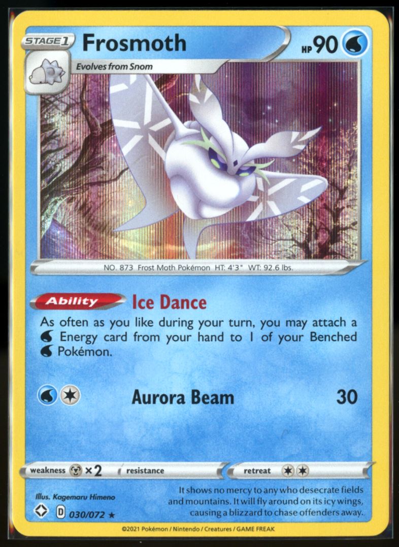 Frosmoth Rare Holo 2021 Sword & Shield - Shining Fates Card # 030/072