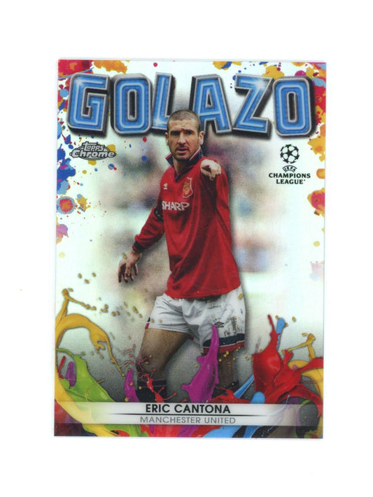 Eric Cantona 2021 Topps Chrome Champions League Card # G-8