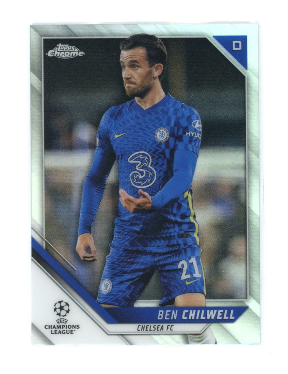 Ben Chilwell Silver Refractor 2021 Topps Chrome Champions League Card # 198