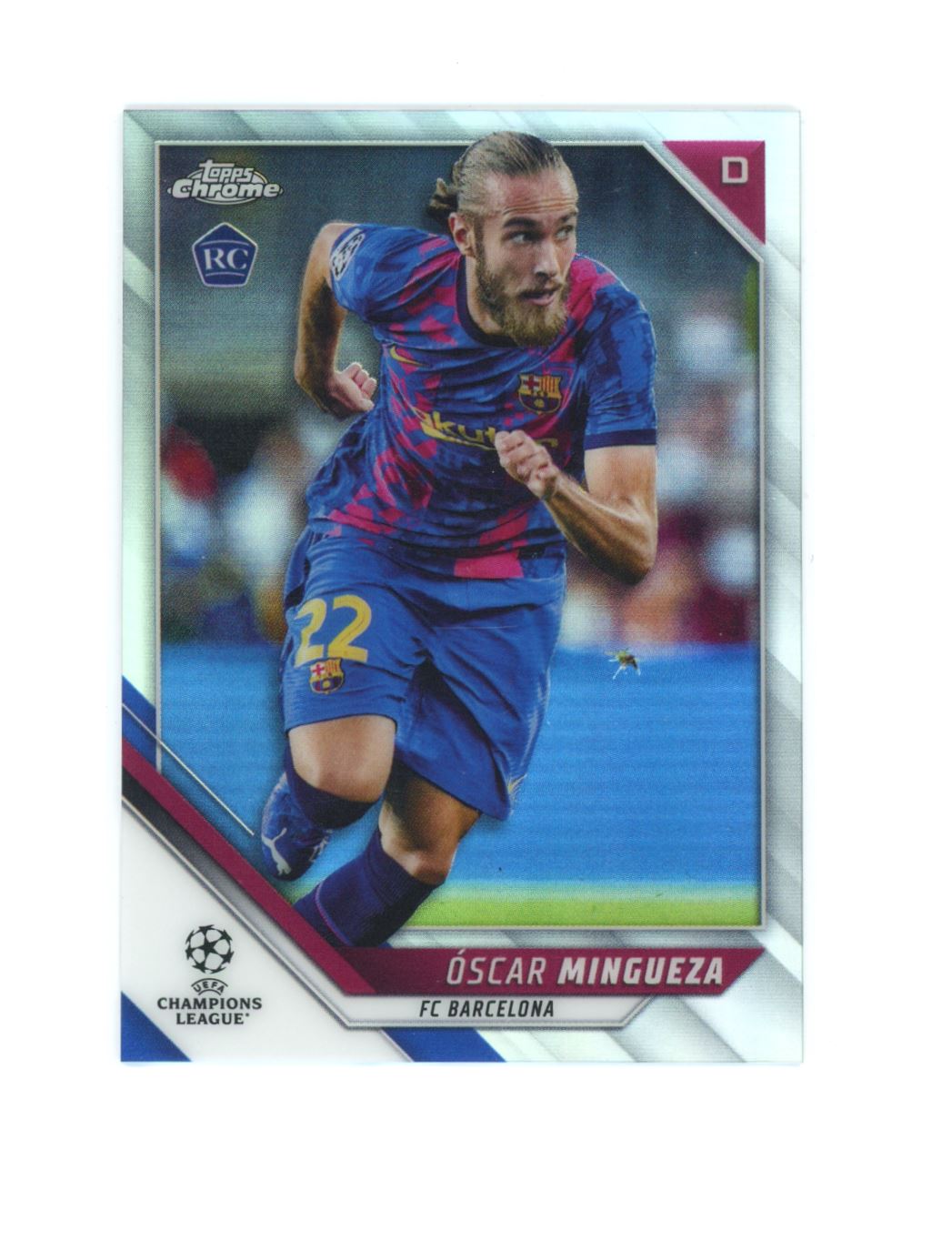 Ã“scar Mingueza Silver Refractor 2021 Topps Chrome Champions League Rookie Card # 33