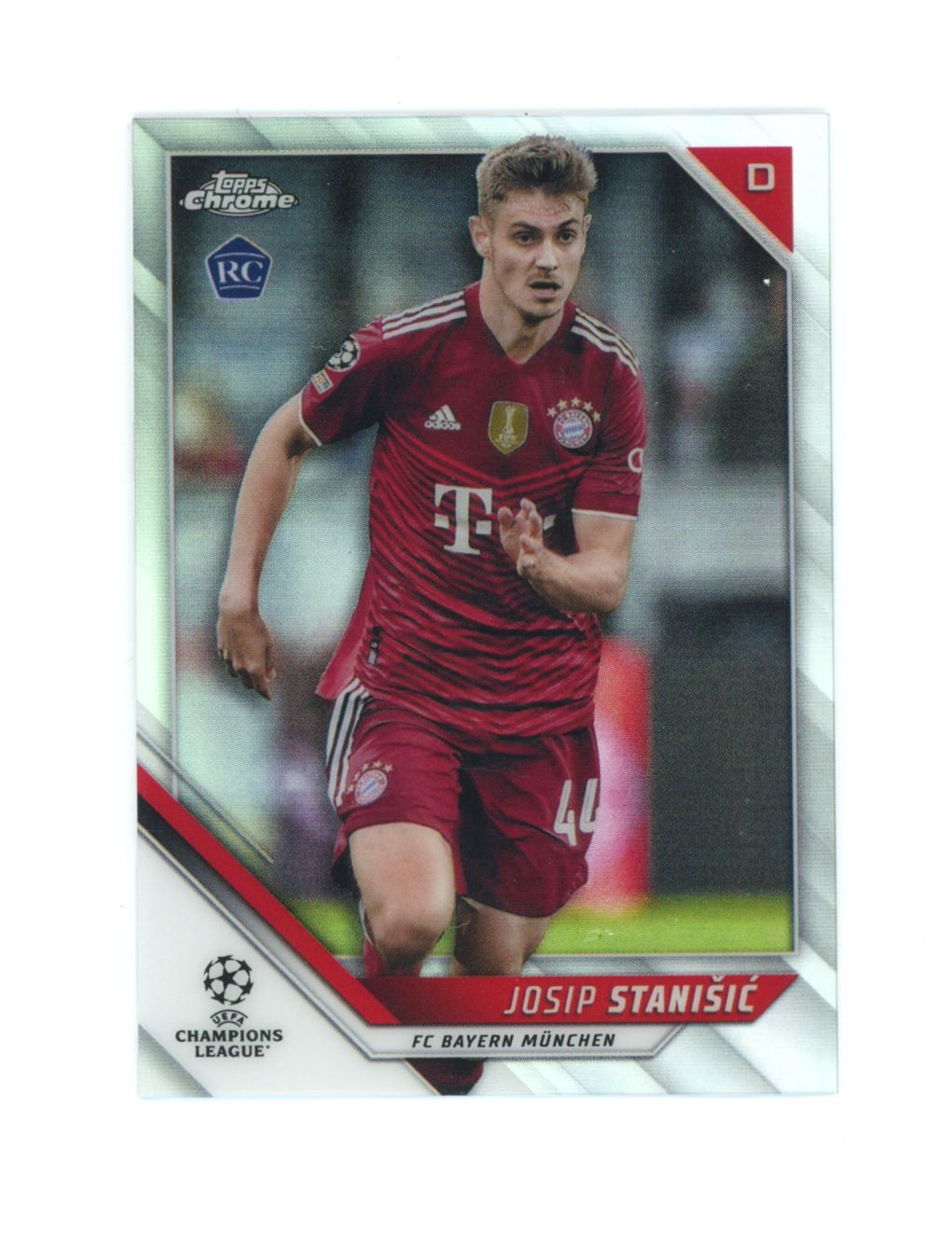 Josip Stanisic Silver Refractor 2021 Topps Chrome Champions League Rookie Card # 64