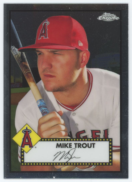 Mike Trout 2021 Topps Chrome Platinum Anniversary Card # 156