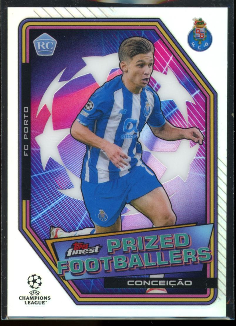 Francisco Conceisaso 2021 Topps Finest UEFA Champions League Prized Footballers Rookie Card # PF-13