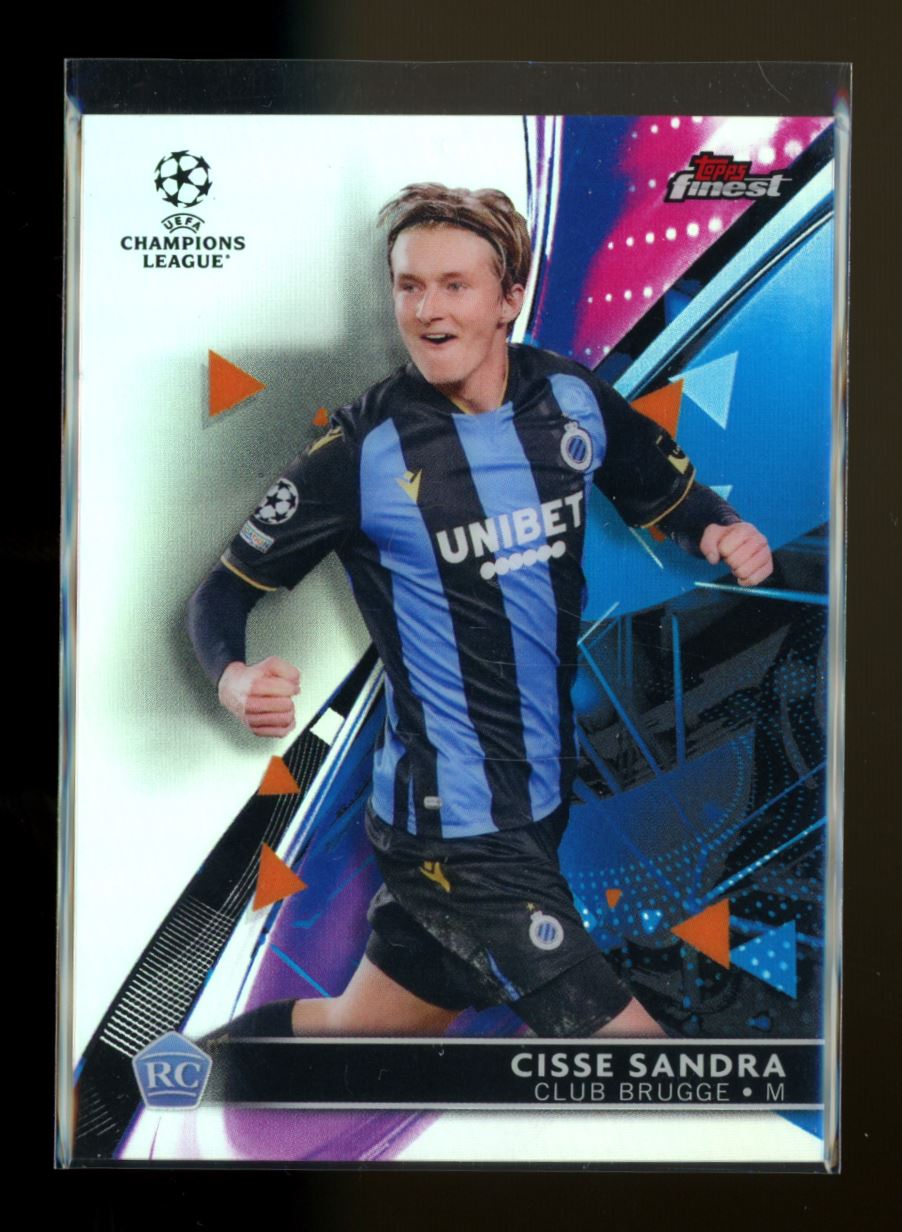 Cisse Sandra Silver Refractor 2021 Topps Finest UEFA Champions League Rookie Card # 74