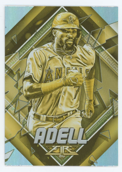 Jo Adell Gold Minted 2021 Topps Fire Card # 53