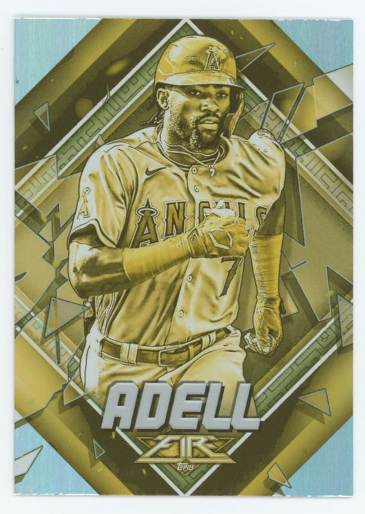 Jo Adell Gold Minted 2021 Topps Fire Card # 53