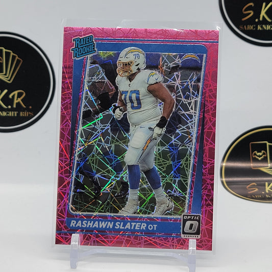 Rashawn Slater Rated Rookie Pink Velocity Prizm 53/79 #263