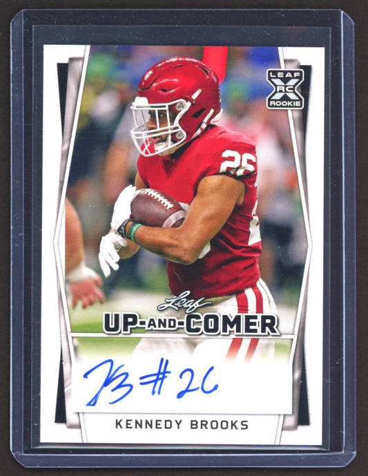 Kennedy Brooks 2022 Leaf Up and Comer Rookie Autograph Card # UC-KB1
