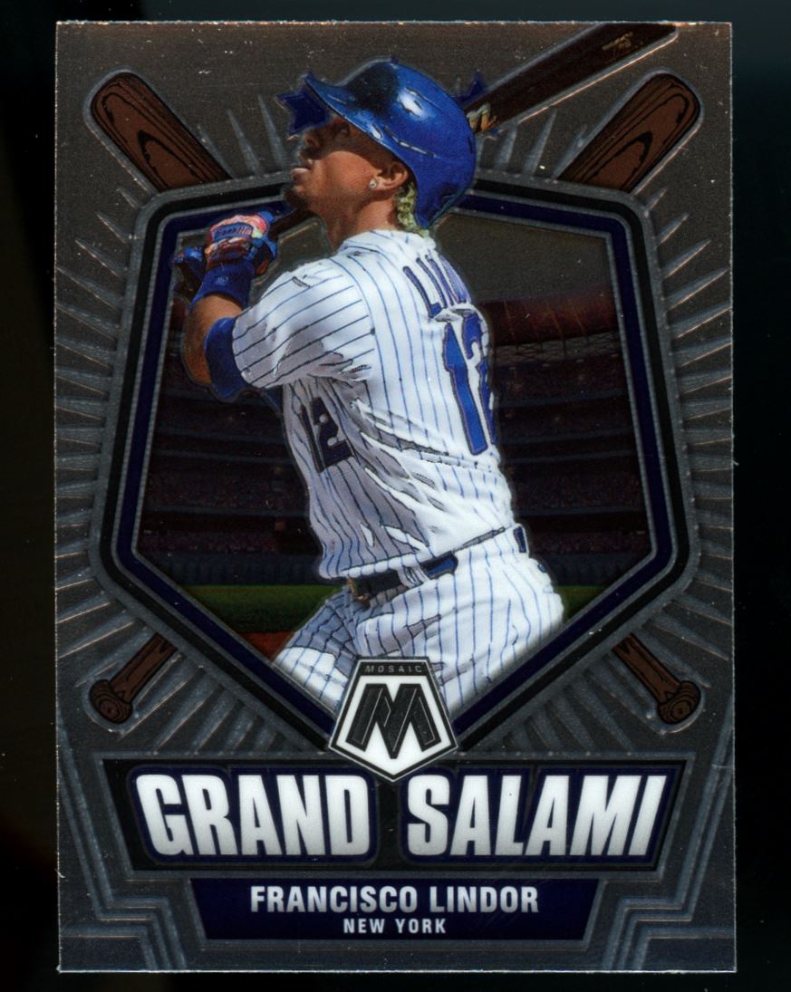 Francisco Lindor Grand Salami 2022 Panini Mosaic Baseball Card # GS-5