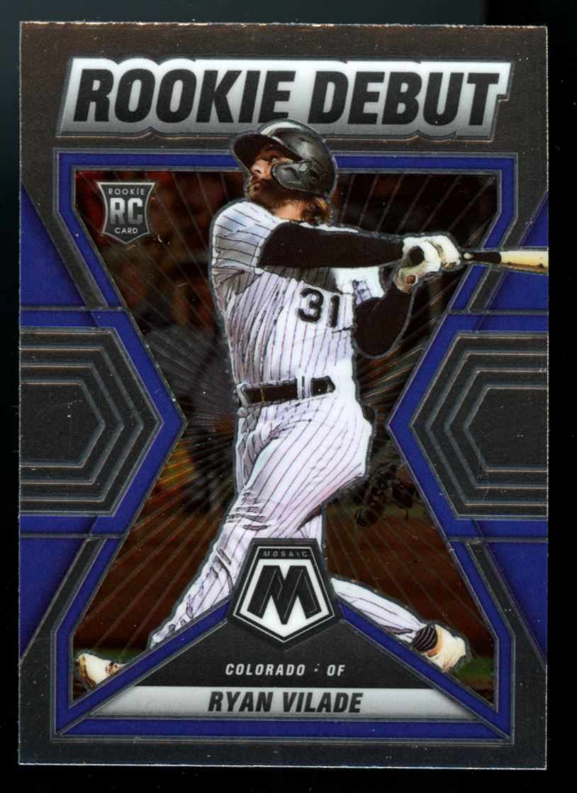 Ryan Vilade Rookie Debut 2022 Panini Mosaic Baseball Rookie Card # RD-15