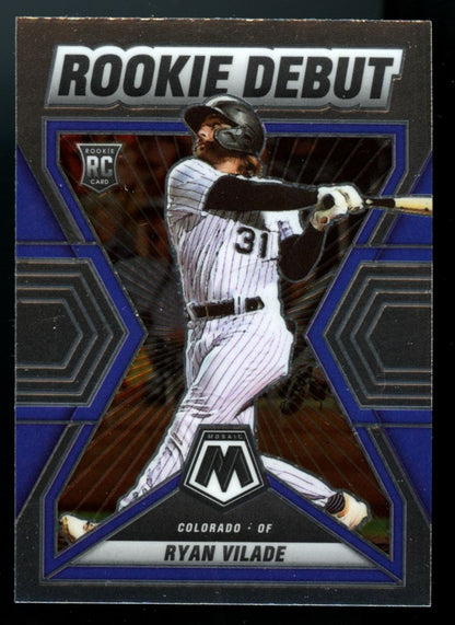 Ryan Vilade Rookie Debut 2022 Panini Mosaic Baseball Rookie Card # RD-15