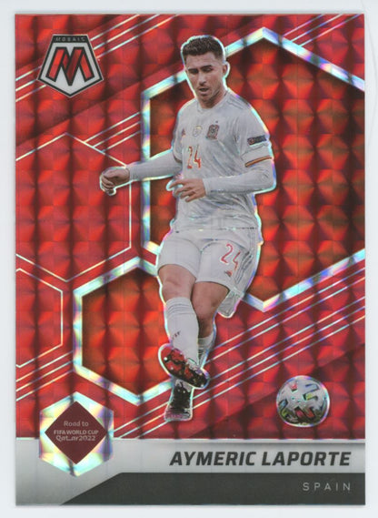 Aymeric Laporte Red Prizm Card# 129