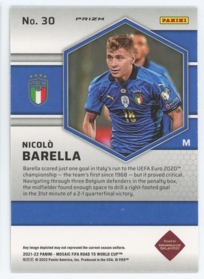 Nicolo Barella Red Prizm Card# 210