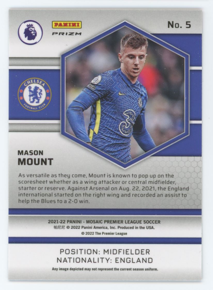 Mason Mount Red Prizm Card# 5