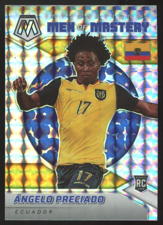 Angelo Preciado Mosaic Silver Prizm 2022 Panini Mosaic Road to FIFA World Cup Qatar International Man of Mastery Card # 25