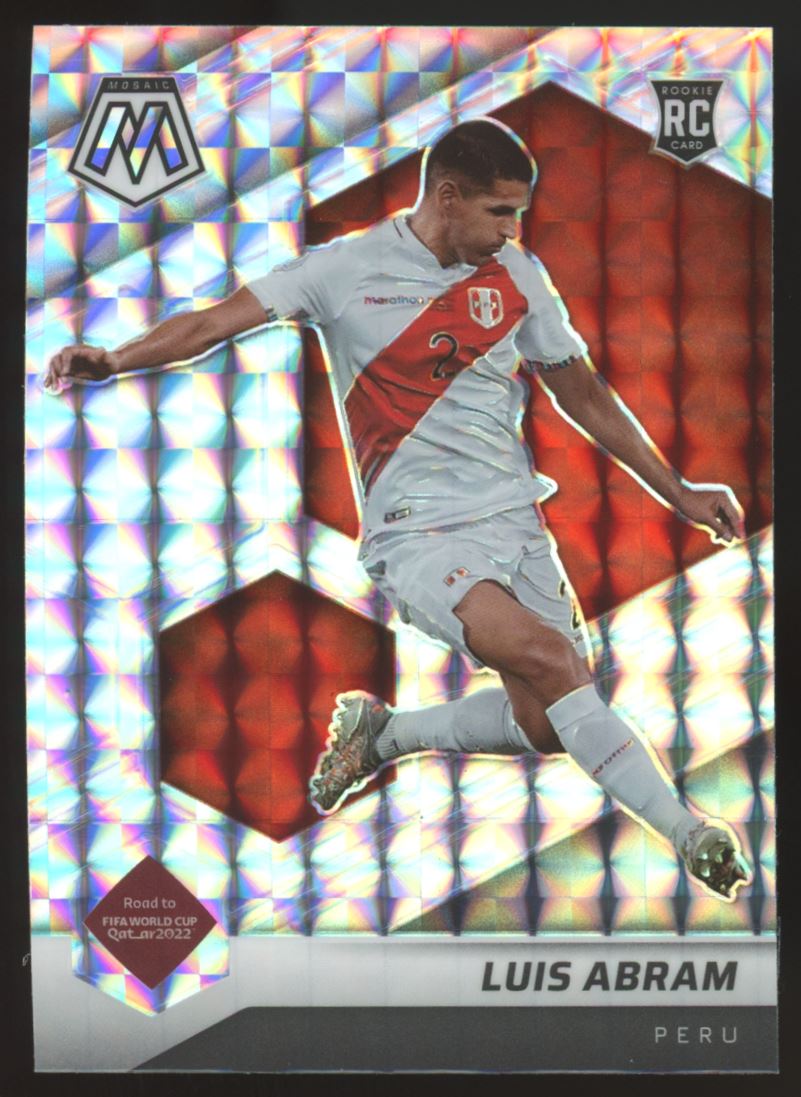 Luis Abram Mosaic Silver Prizm 2022 Panini Mosaic Road to FIFA World Cup Qatar Rookie Card # 43