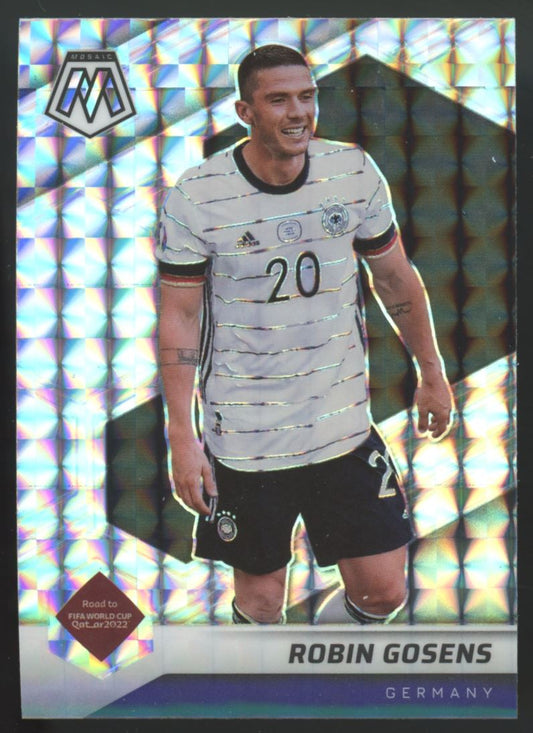 Robin Gosens Mosaic Silver Prizm 2022 Panini Mosaic Road to FIFA World Cup Qatar Card # 68