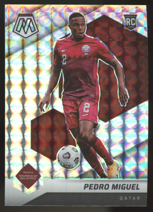 Pedro Miguel Mosaic Silver Prizm 2022 Panini Mosaic Road to FIFA World Cup Qatar Rookie Card # 71