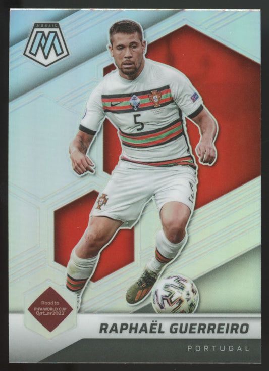 Raphael Guerreiro Silver Prizm 2022 Panini Mosaic Road to FIFA World Cup Qatar Card # 109