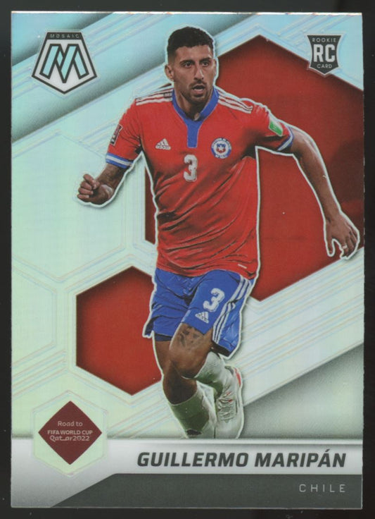 Guillermo Maripan Silver Prizm 2022 Panini Mosaic Road to FIFA World Cup Qatar Rookie Card # 167