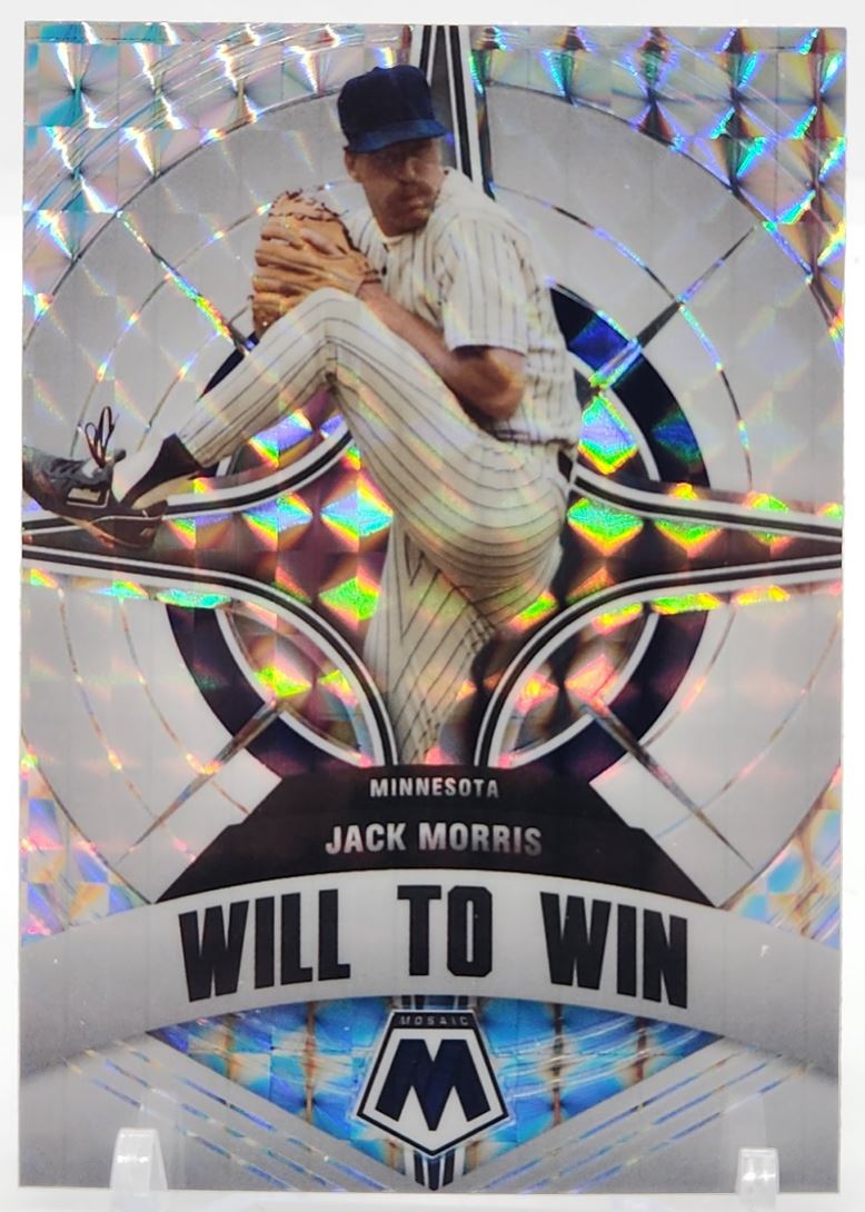 Jack Morris Prizm 2022 Panini Mosaic Will to Win Card # WW-9