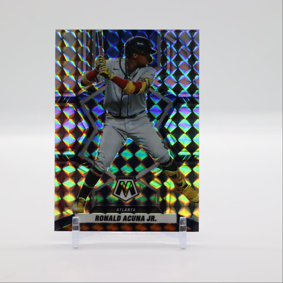 Ronald Acuna Jr. Prizm 2022 Panini Mosaic Card # 158