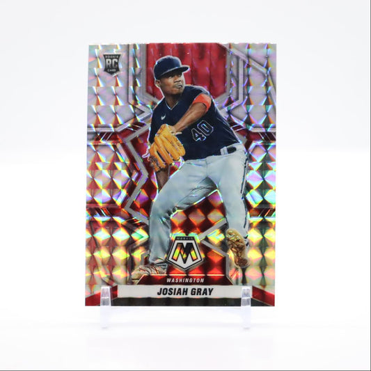 Josiah Gray Prizm 2022 Panini Mosaic Rookie Card # 255