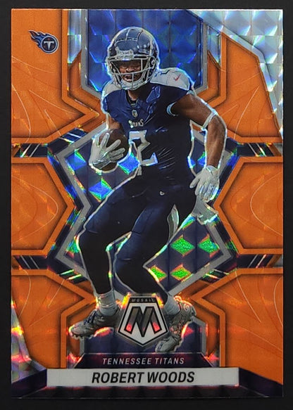 Robert Woods Reactive Orange Prizm 2022 Panini Mosaic Card # 192