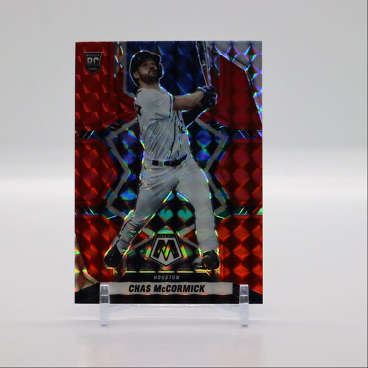 Chas McCormick Red Prizm 2022 Panini Mosaic Rookie Card # 223