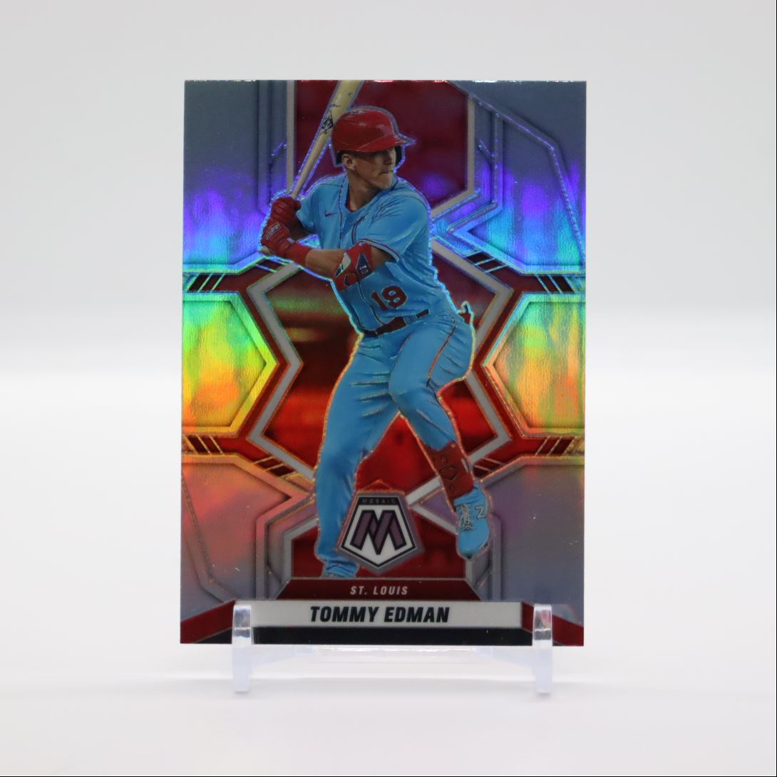 Tommy Edman Silver Prizm 2022 Panini Mosaic Card # 53