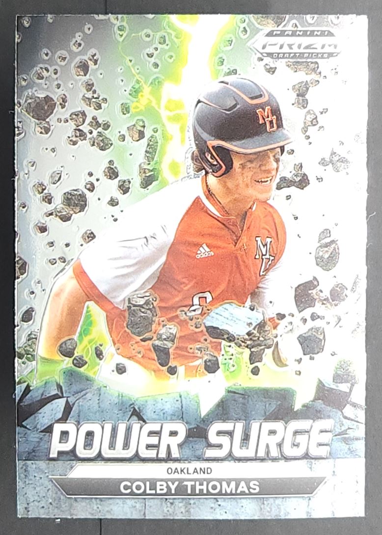 Colby Thomas 2022 Panini Prizm Draft Picks Power Surge Card # PS-CT