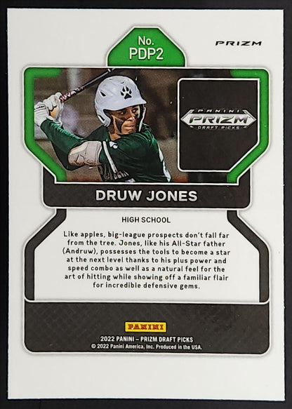 Druw Jones Blue Wave Prizm 2022 Panini Prizm Draft Picks Autograph Card # PDP2