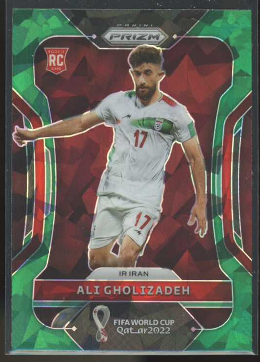 Ali Gholizadeh Green Ice 2022 Panini Prizm Road to FIFA World Cup Qatar 2022 Rookie Card # 119