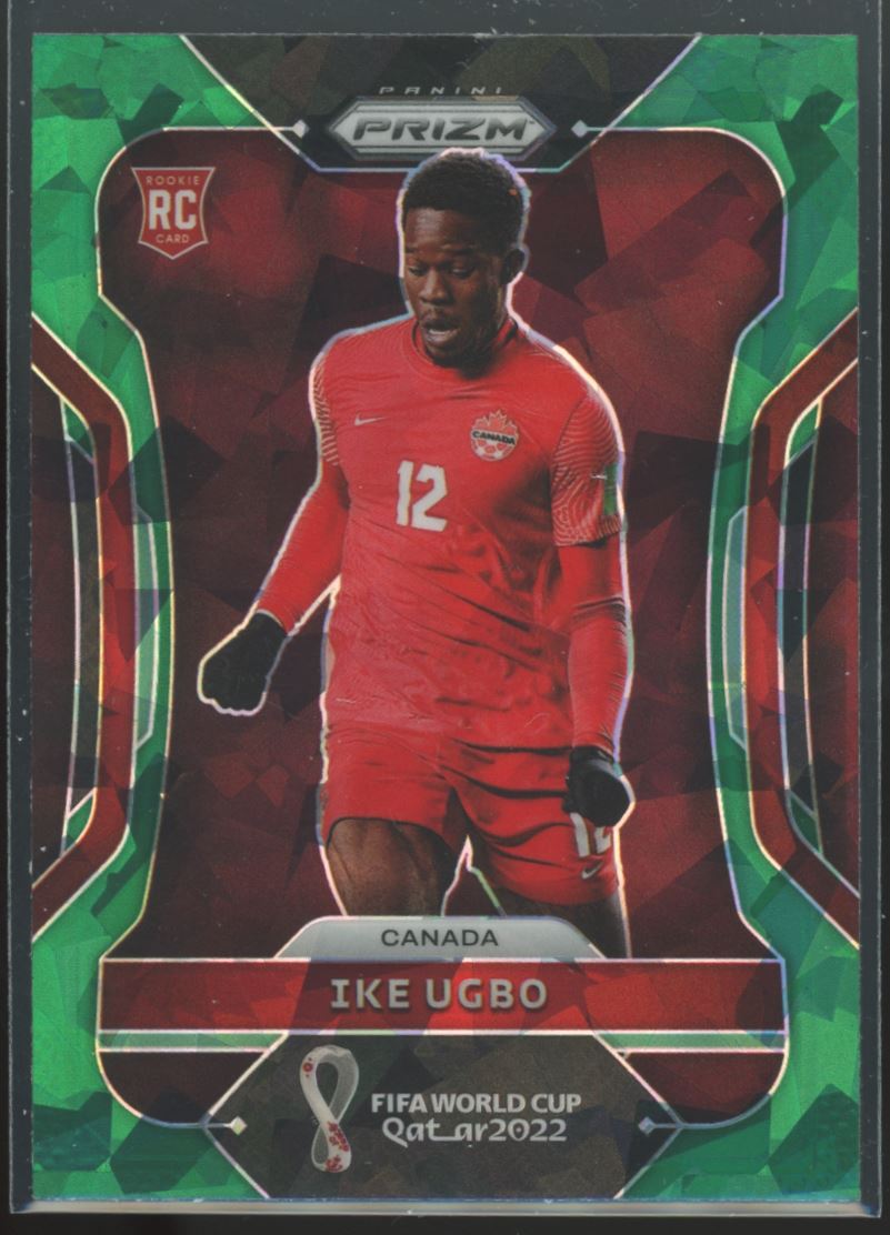 Ike Ugbo Green Ice 2022 Panini Prizm Road to FIFA World Cup Qatar 2022 Rookie Card # 48