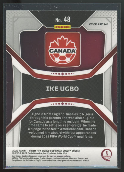 Ike Ugbo Green Ice 2022 Panini Prizm Road to FIFA World Cup Qatar 2022 Rookie Card # 48