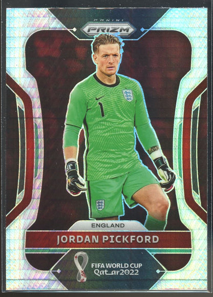 Jordan Pickford 2022 Panini Prizm World Cup Hyper Prizm Card # 89