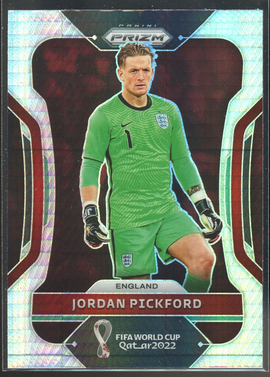 Jordan Pickford 2022 Panini Prizm World Cup Hyper Prizm Card # 89