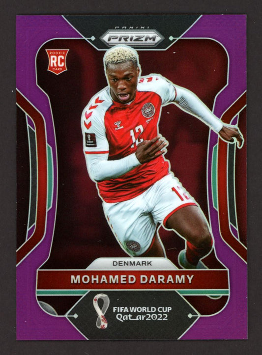 Mohamed Daramy Prizm 041/199 2022 Panini Prizm World Cup Purple Rookie Card # 74