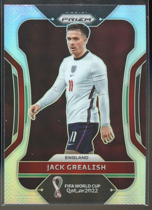 Jack Grealish 2022 Panini Prizm World Cup Silver (b) Card # 87