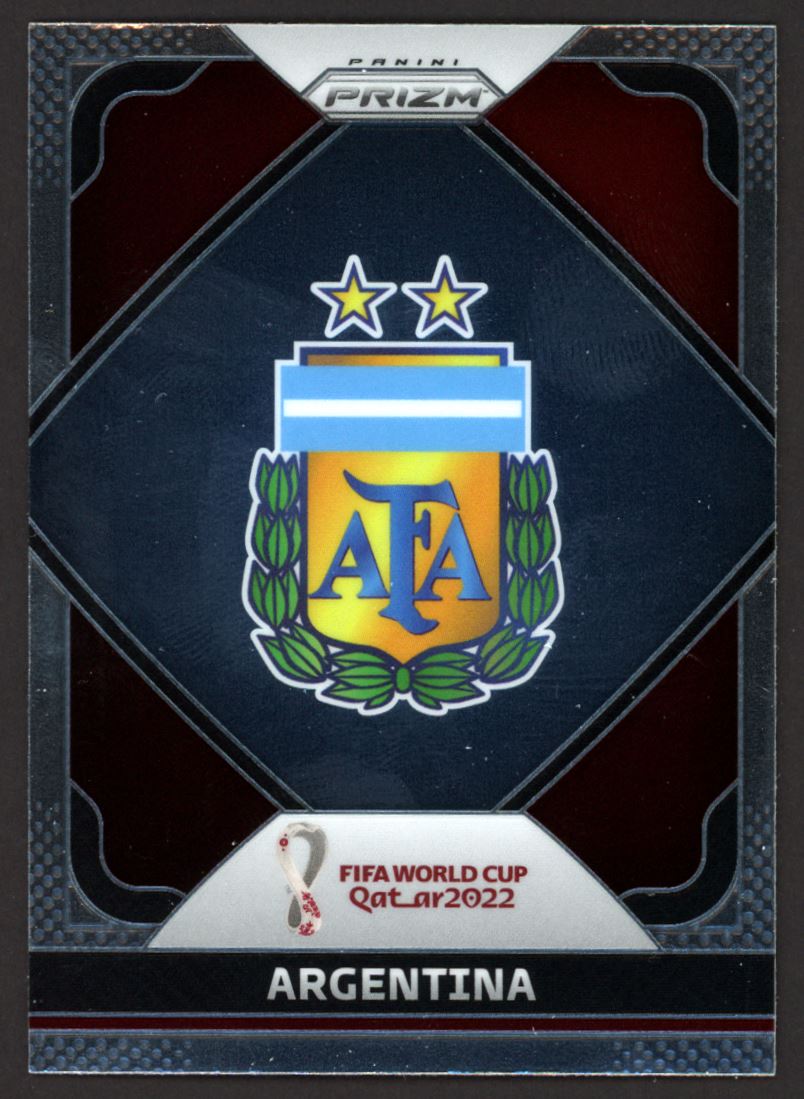 Argentina Badge 2022 Panini Prizm World Cup Team Badges Card # 1
