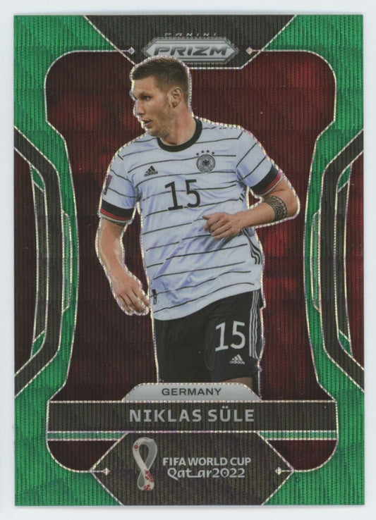 Niklas Sule Green Wave Prizm 2022 Panini Road to FIFA World Cup Qatar 2022 Card # 115