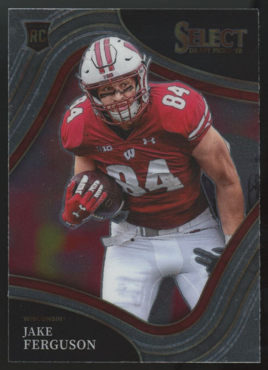 Jake Ferguson Field Level 2022 Panini Select Draft Picks Rookie Card # 122
